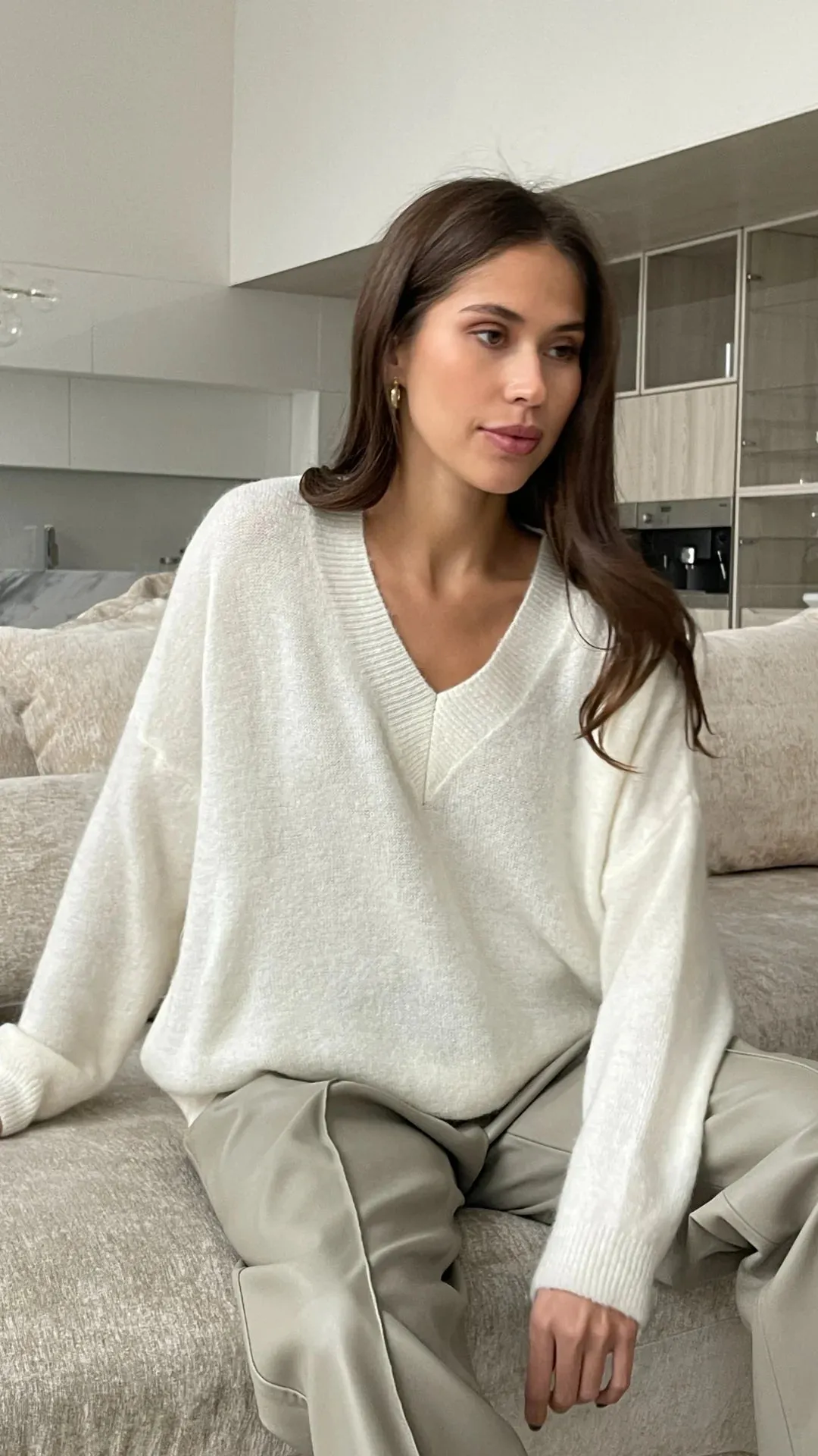 April Alpaca Sweater (White)