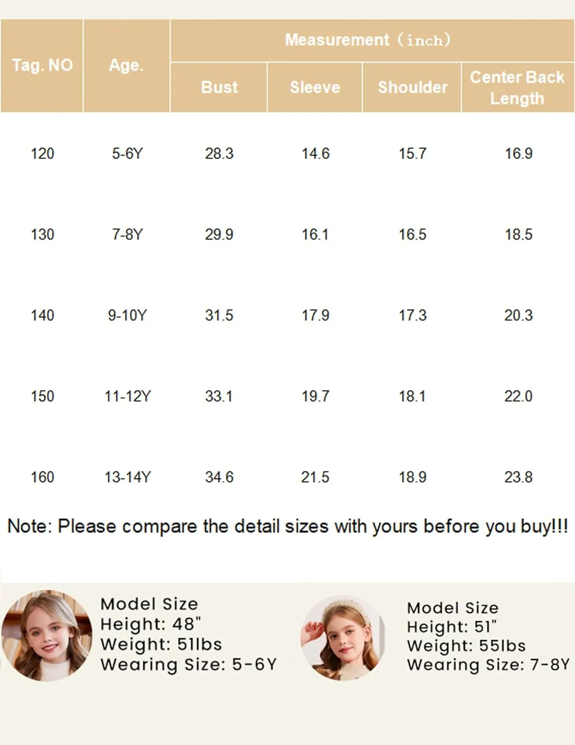 Arshiner Girls Mock Neck Sweater Casual Latern Sleeve Knit Jumper Tops