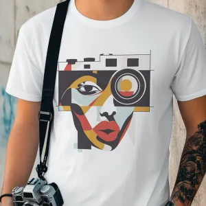 Artistic Woman Portrait Camera T-Shirt
