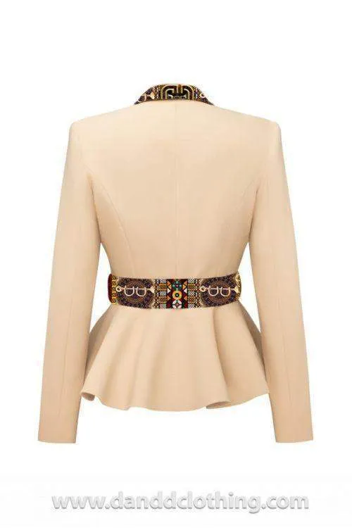 Beige Jacket Elegant Collection