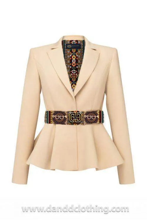 Beige Jacket Elegant Collection
