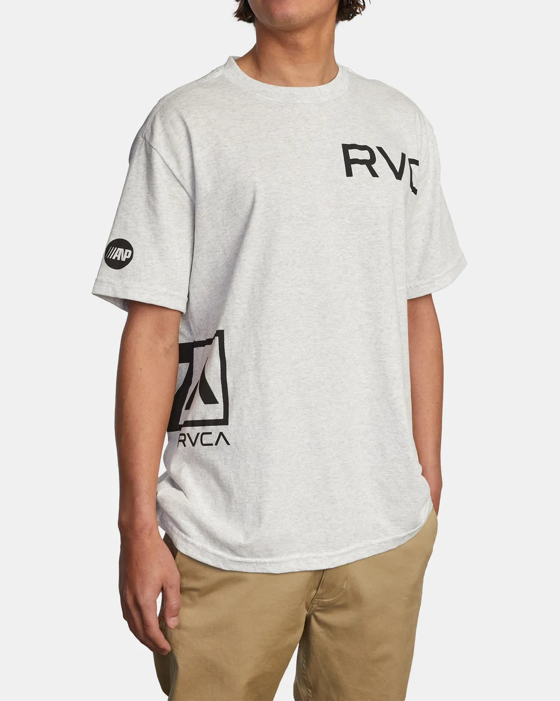 Branded Tee - Light Grey Heather