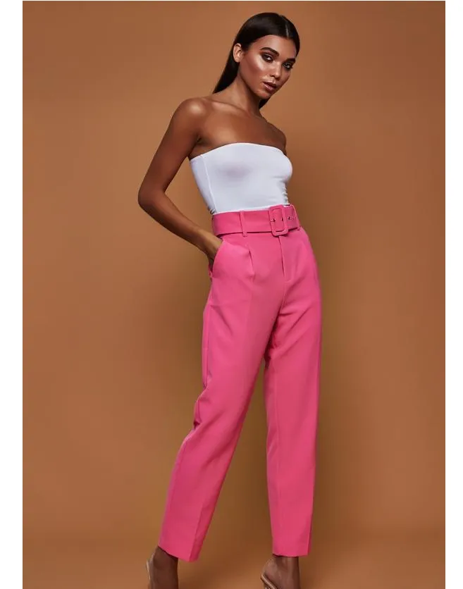 Buckle Straight Pants
