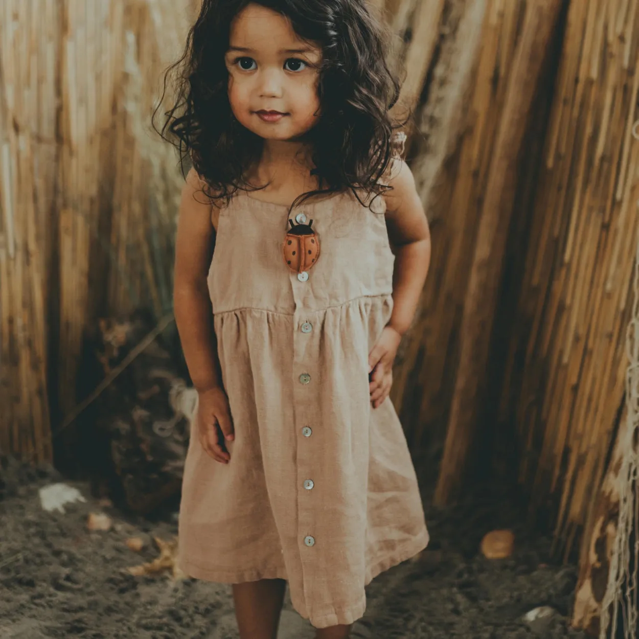 Floor Linen Dress | Rose Mocha