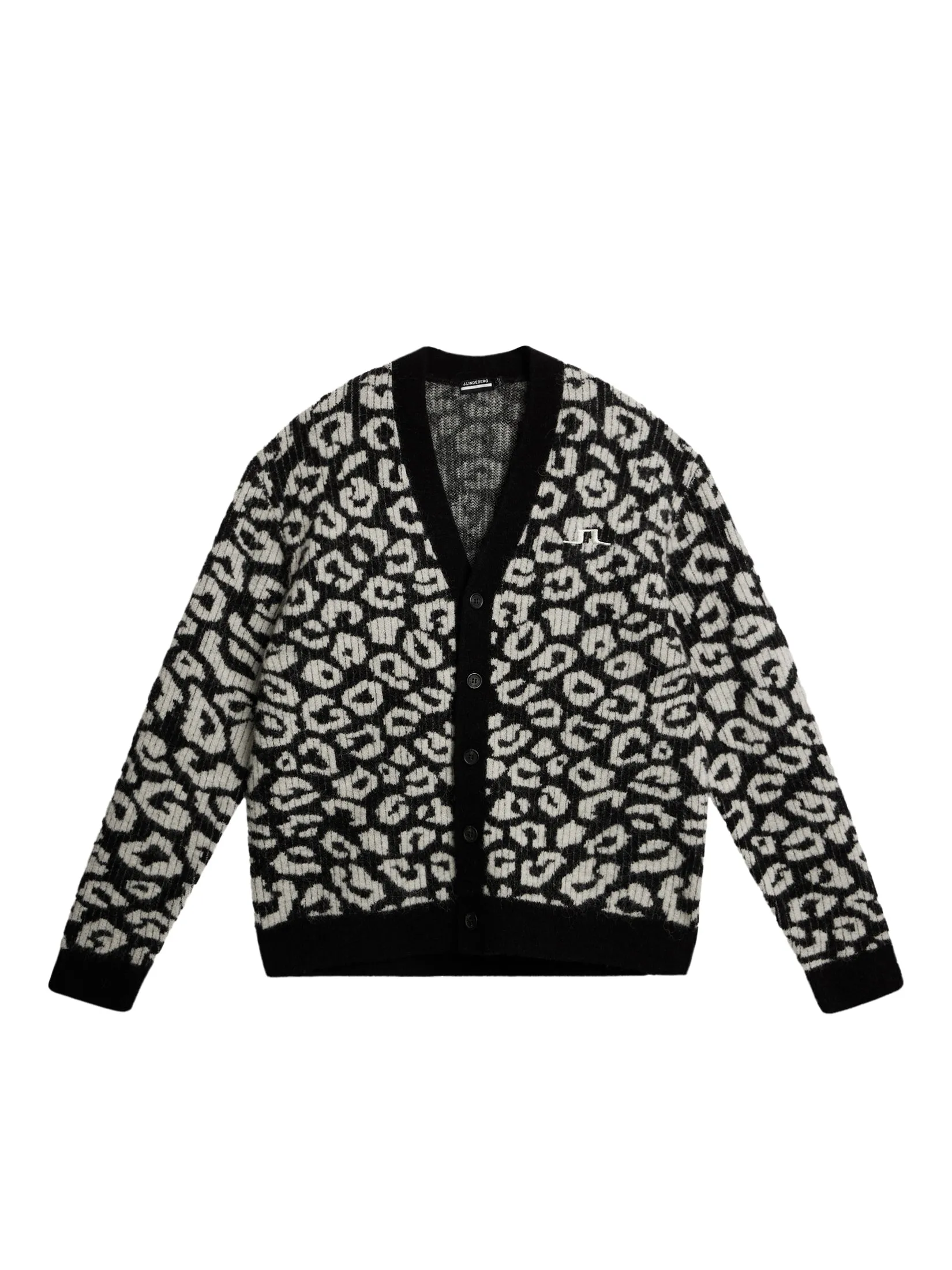 Frederic Jacquard Cardigan / BW Leopard