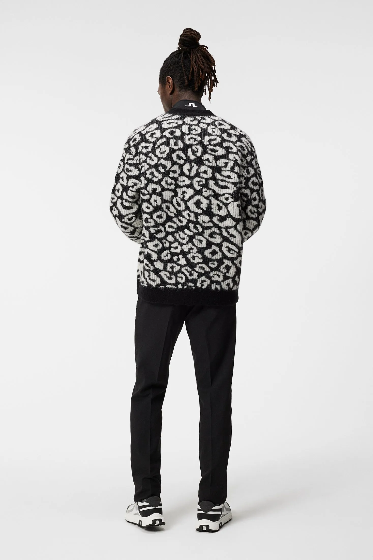 Frederic Jacquard Cardigan / BW Leopard