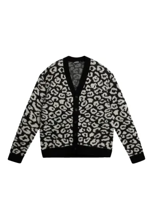 Frederic Jacquard Cardigan / BW Leopard