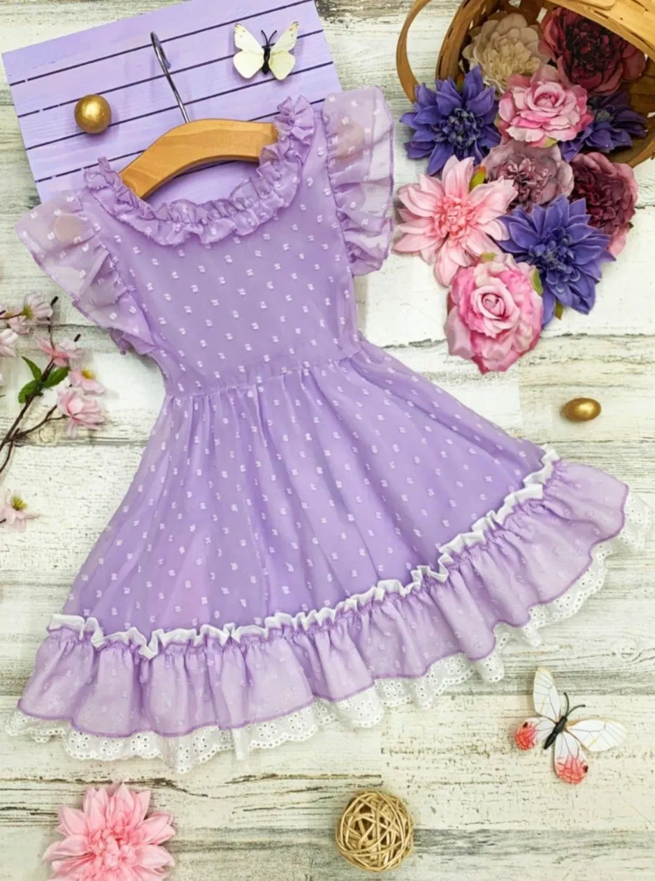 Girls Create Your Own Sunshine Lilac Summer Dress