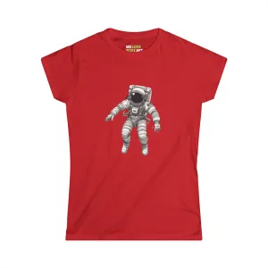 In Between Galaxies SpaceArt Astronaut Woman's Tee