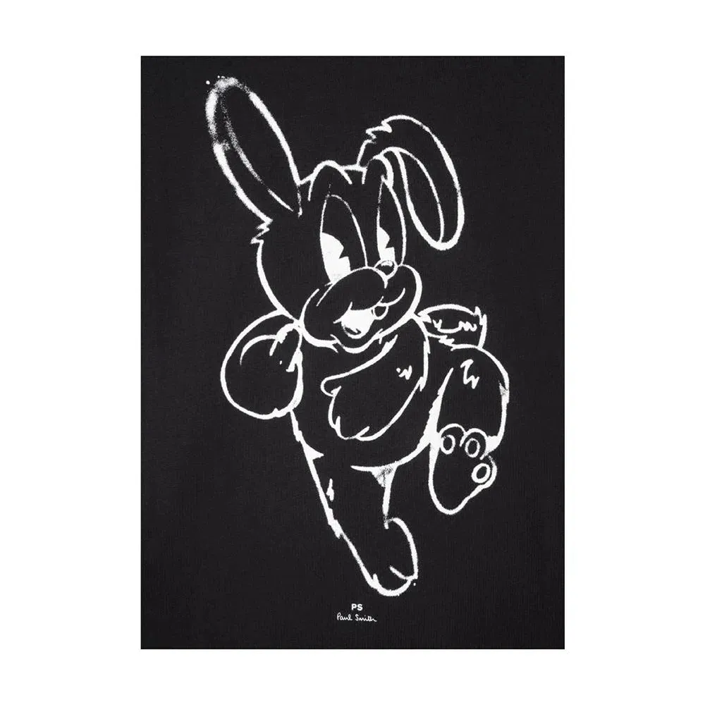 PAUL SMITH Chalk Rabbit  TShirt - Black