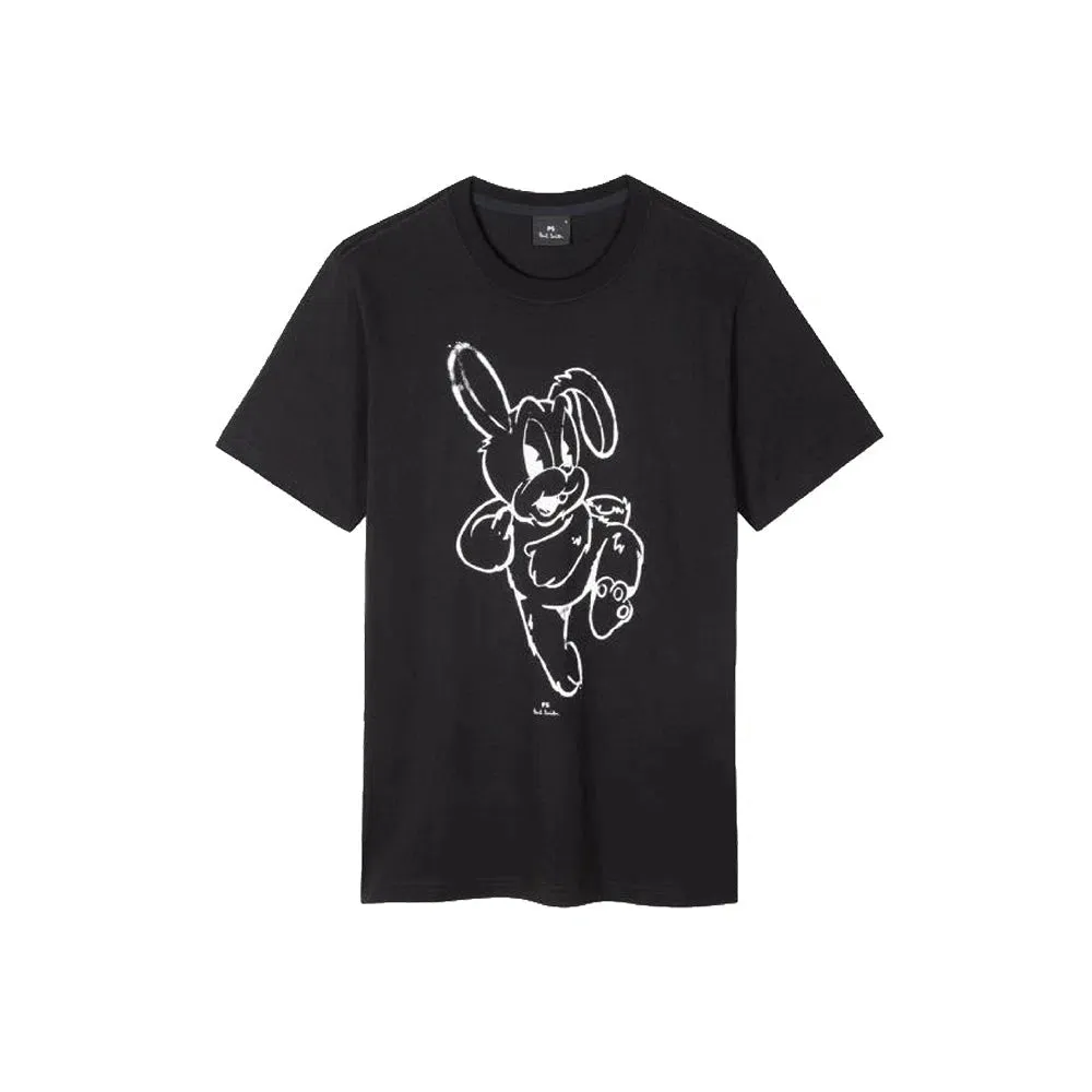 PAUL SMITH Chalk Rabbit  TShirt - Black