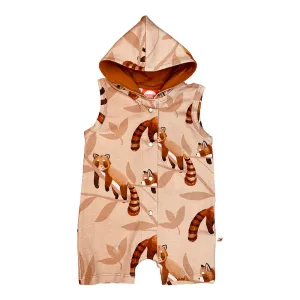 Romper- cozy red panda