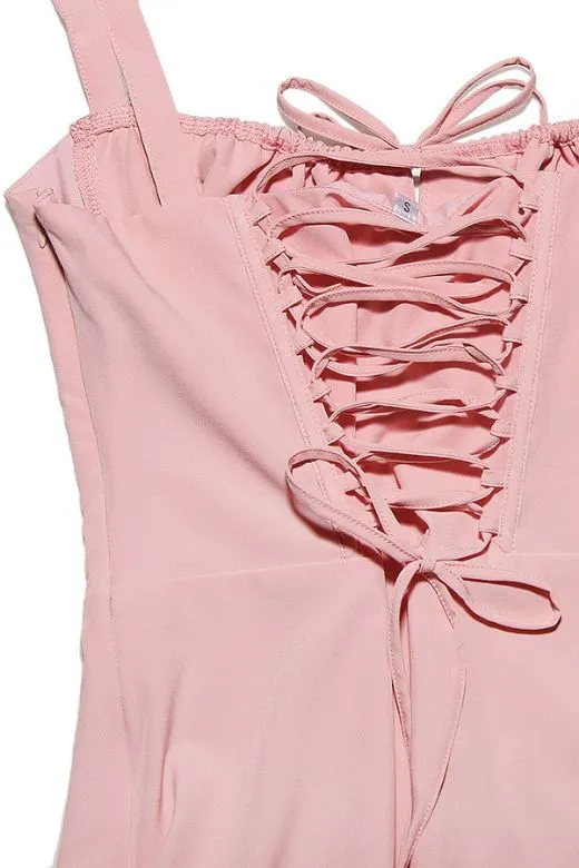 Taylor Bodycon Day Midi Dress - Dusty Pink