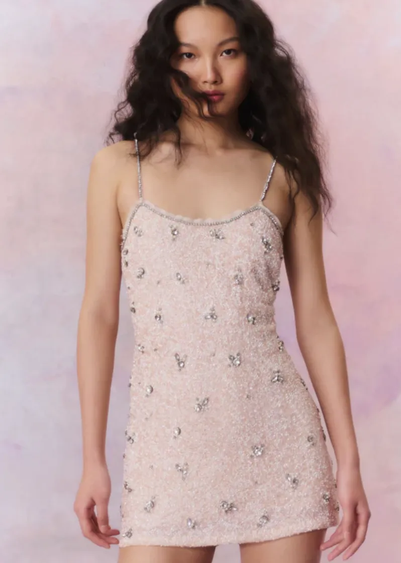Windson Mini Dress in Heavenly Pink